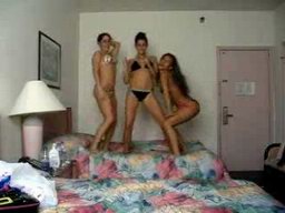 Girls Dancing In A Miami Hotel Room